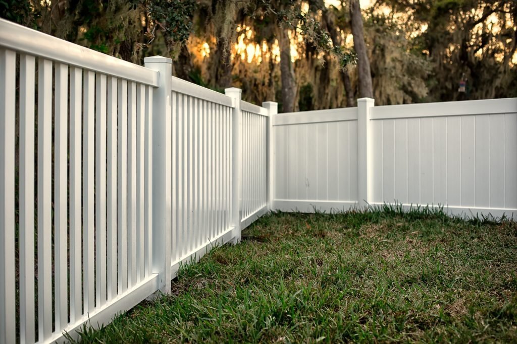 A newly built Vinyl Fencing in white colour for a home in Moonah TAS