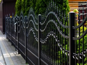 Strong and elegant metal fences installed to protect the property in Wollongong, NSW.