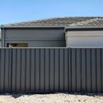 Modern looking Colorbond fencing adding a sleek and stylish touch in a residential property in Hobart, TAS
