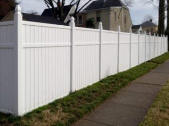 Beautifully designed PVC fencing installed in a residential area in Hobart, TAS